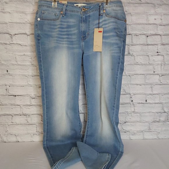 LEVI'S 529 MID~RISE CURVY 'FIGURE ENHANCERS' RELAXED FIT BOOTCUT SILVER TAB JEAN - Picture 2 of 16